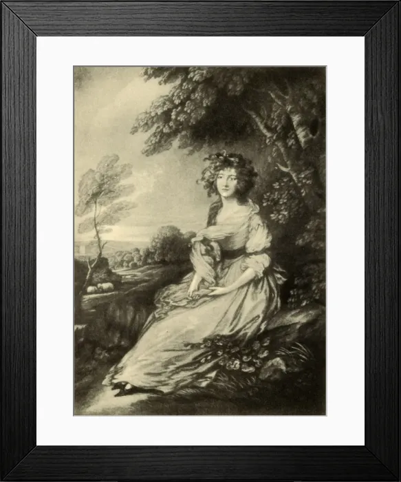 Framed Print : Mrs. Sheridan, c1785, (1942). Creator: Gainsborough Dupont Framed Print : Mrs. Sheridan, c1785, (1942). Creator: Gainsborough Dupont
