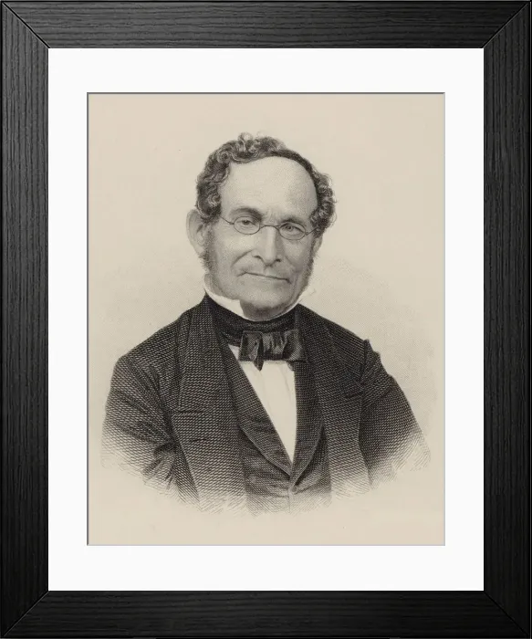 Framed Print : Portrait of the Composer Albert Methfessel (1785-1869). Creator: Weger, August (1823-1892) Framed Print : Portrait of the Composer Albert Methfessel (1785-1869). Creator: Weger, August (1823-1892)