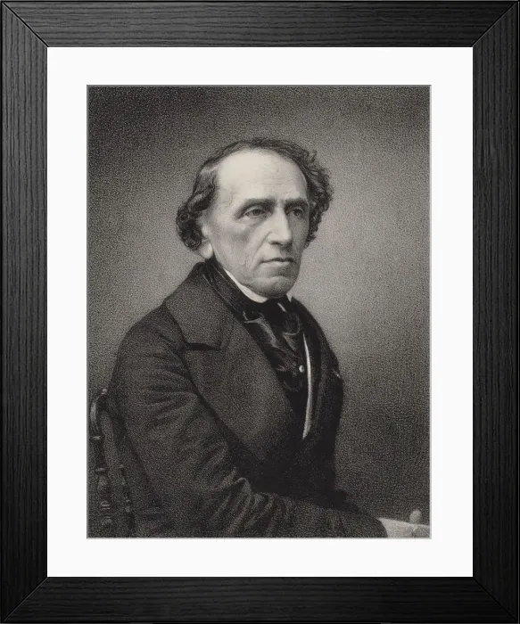 Framed Print : Portrait of the composer Giacomo Meyerbeer (1791-1864), 1865. Creator: Petit, Pierre Lanith Framed Print : Portrait of the composer Giacomo Meyerbeer (1791-1864), 1865. Creator: Petit, Pierre Lanith
