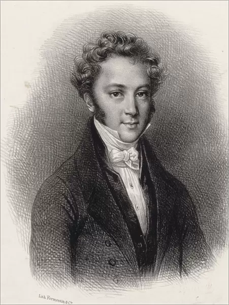 Portrait of pianist and composer Ignaz Moscheles (1794-1870), c