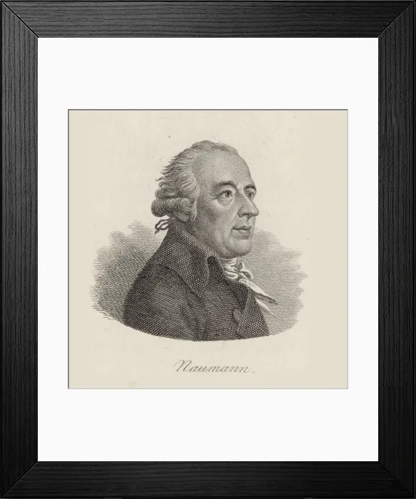Framed Print : Portrait of the composer Johann Gottlieb Naumann (1741-1801). Creator: Bolt, Johann Friedrich Framed Print : Portrait of the composer Johann Gottlieb Naumann (1741-1801). Creator: Bolt, Johann Friedrich