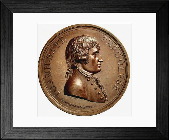 Framed Print : Giovanni Battista Pergolesi (1710-1736), 1806. Creator: Mercandetti, Tommaso (1758-1821) Framed Print : Giovanni Battista Pergolesi (1710-1736), 1806. Creator: Mercandetti, Tommaso (1758-1821)