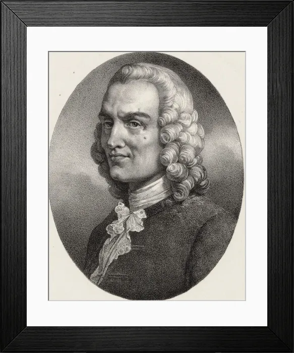 Framed Print : Portrait of the composer Jean-Philippe Rameau (1683-1764). Creator: Grevedon, Pierre Louis Henri Framed Print : Portrait of the composer Jean-Philippe Rameau (1683-1764). Creator: Grevedon, Pierre Louis Henri