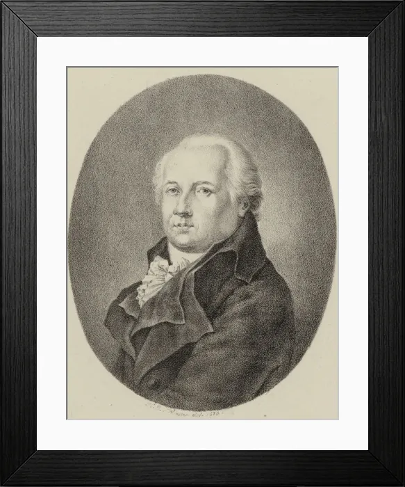 Framed Print : Portrait of the composer Johann Friedrich Reichardt (1752-1814), 1816. Creator: Winter