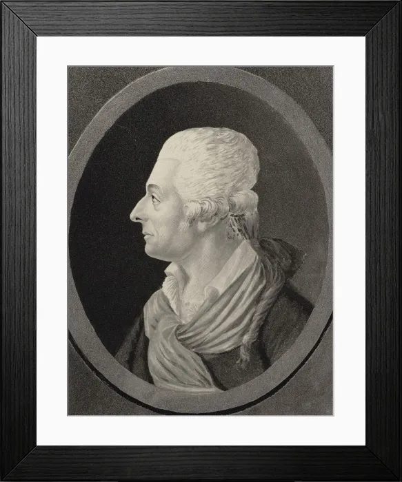 Framed Print : Portrait of the composer Antonio Sacchini (1730-1786), 1810. Creator: Quenedey, Edmé Framed Print : Portrait of the composer Antonio Sacchini (1730-1786), 1810. Creator: Quenedey, Edmé