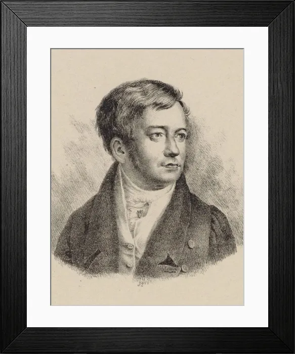 Framed Print : Portrait of the organist and composer Friedrich Schneider (1786-1853). Creator: Anonymous Framed Print : Portrait of the organist and composer Friedrich Schneider (1786-1853). Creator: Anonymous