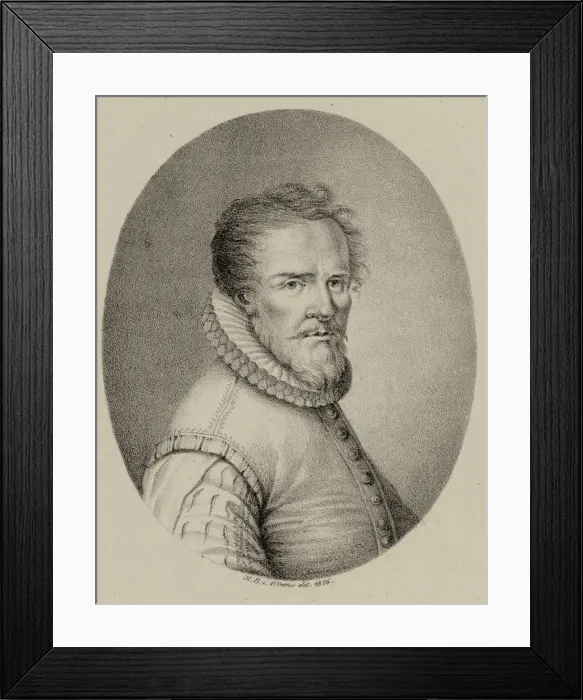 Framed Print : Portrait of the singer and composer Ludwig Senfl (c. 1490-1543), 1816. Creator: Winter
