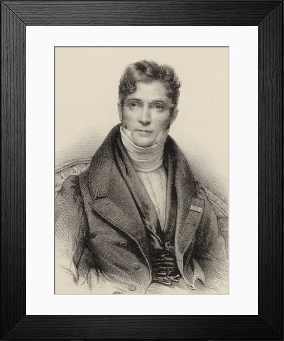Framed Print : Portrait of the conductor and composer Gaspare Spontini (1774-1851), ca 1844. Creator: Anonymous Framed Print : Portrait of the conductor and composer Gaspare Spontini (1774-1851), ca 1844. Creator: Anonymous