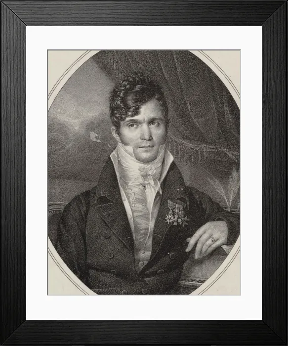 Framed Print : Portrait of the conductor and composer Gaspare Spontini (1774-1851), 1824. Creator: Aubry-Lecomte Framed Print : Portrait of the conductor and composer Gaspare Spontini (1774-1851), 1824. Creator: Aubry-Lecomte
