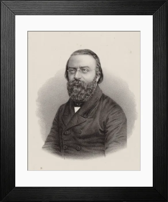 Framed Print : Portrait of the Composer Julius Stern (1820-1883), ca 1860. Creator: Lutze & Witte (Berlin) Framed Print : Portrait of the Composer Julius Stern (1820-1883), ca 1860. Creator: Lutze & Witte (Berlin)