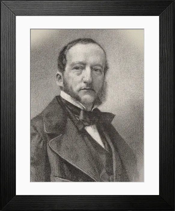 Framed Print : Portrait of the pianist and composer Sigismund Thalberg (1812-1871), 1862. Creator: Kreutzberger Framed Print : Portrait of the pianist and composer Sigismund Thalberg (1812-1871), 1862. Creator: Kreutzberger