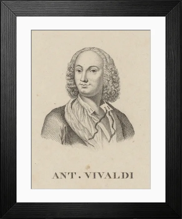Framed Print : Antonio Vivaldi (1678-1741). Creator: Anonymous Framed Print : Antonio Vivaldi (1678-1741). Creator: Anonymous