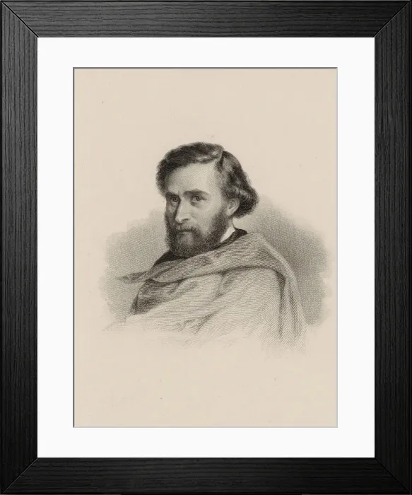 Framed Print : Portrait of the violinist and composer Anton Wallerstein (1813-1892). Creator: Anonymous Framed Print : Portrait of the violinist and composer Anton Wallerstein (1813-1892). Creator: Anonymous