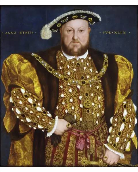 Portrait of King Henry VIII of England, 1540. Creator: Holbein, Hans, the Younger (1497-1543)