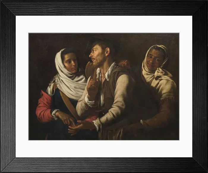 Framed Print : The Fortune Teller, 1617. Creator: Vouet, Simon (1590-1649) Framed Print : The Fortune Teller, 1617. Creator: Vouet, Simon (1590-1649)