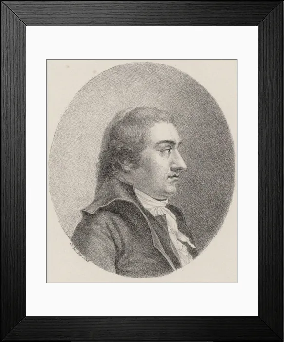 Framed Print : Portrait of the Composer Johann Rudolf Zumsteeg (1760-1802), 1826. Creator: Heckel Framed Print : Portrait of the Composer Johann Rudolf Zumsteeg (1760-1802), 1826. Creator: Heckel