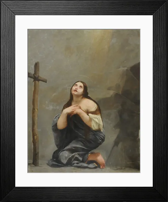 Framed Print : The Repentant Mary Magdalene, 1637-1639. Creator: Canlassi (Called Cagnacci), Guido Framed Print : The Repentant Mary Magdalene, 1637-1639. Creator: Canlassi (Called Cagnacci), Guido