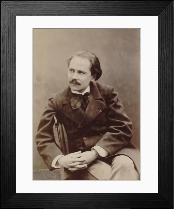 Framed Print : Portrait of the composer Jules Massenet (1842-1912), 1880. Creator: Petit, Pierre Lanith Framed Print : Portrait of the composer Jules Massenet (1842-1912), 1880. Creator: Petit, Pierre Lanith