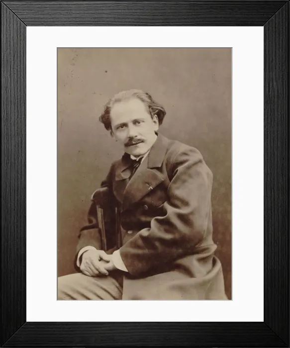 Framed Print : Portrait of the composer Jules Massenet (1842-1912), 1880. Creator: Petit, Pierre Lanith Framed Print : Portrait of the composer Jules Massenet (1842-1912), 1880. Creator: Petit, Pierre Lanith