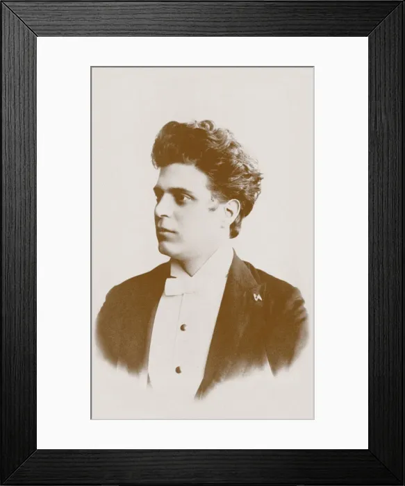 Framed Print : Portrait of the composer Pietro Mascagni (1863-1945). Creator: Anonymous Framed Print : Portrait of the composer Pietro Mascagni (1863-1945). Creator: Anonymous