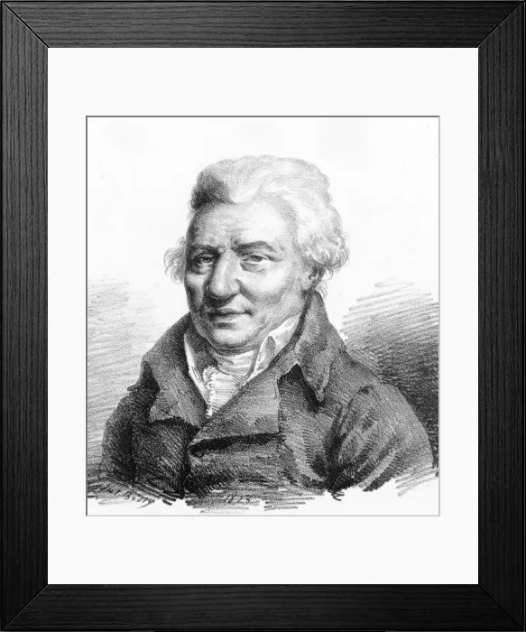 Framed Print : Portrait of the composer Pierre-Alexandre Monsigny (1729-1817), 1823. Creator: Boilly Framed Print : Portrait of the composer Pierre-Alexandre Monsigny (1729-1817), 1823. Creator: Boilly