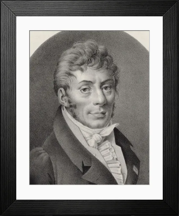 Framed Print : Portrait of the Composer Etienne Nicolas Mehul (1763-1817). Creator: Senefelder Framed Print : Portrait of the Composer Etienne Nicolas Mehul (1763-1817). Creator: Senefelder