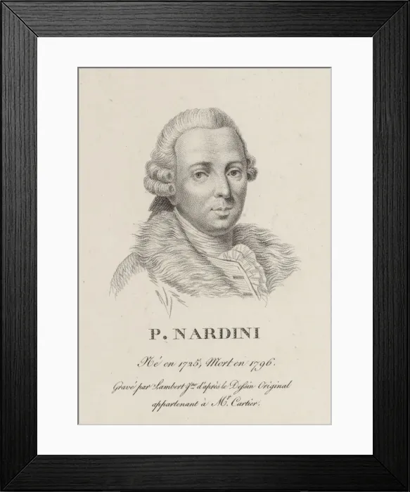 Framed Print : Portrait of the violinist and composer Pietro Nardini (1722-1793). Creator: Lambert Framed Print : Portrait of the violinist and composer Pietro Nardini (1722-1793). Creator: Lambert