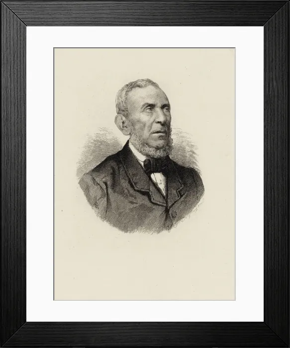Framed Print : Portrait of the Composer Saverio Mercadante (1795-1870). Creator: Anonymous Framed Print : Portrait of the Composer Saverio Mercadante (1795-1870). Creator: Anonymous