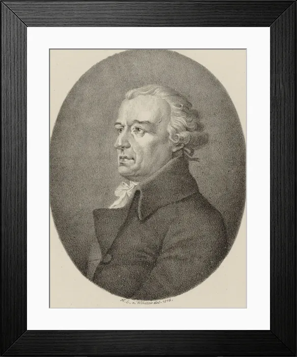 Framed Print : Portrait of the composer Johann Gottlieb Naumann (1741-1801), 1816. Creator: Winter Framed Print : Portrait of the composer Johann Gottlieb Naumann (1741-1801), 1816. Creator: Winter