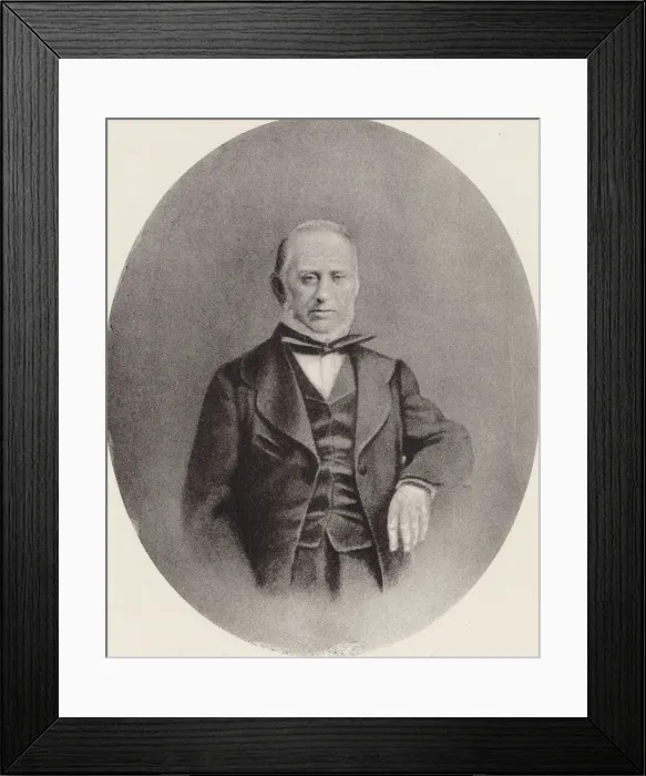 Framed Print : Portrait of the Composer Saverio Mercadante (1795-1870). Creator: Anonymous Framed Print : Portrait of the Composer Saverio Mercadante (1795-1870). Creator: Anonymous