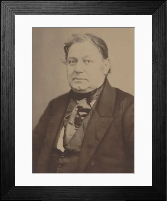 Framed Print : Portrait of pianist and composer Amedee Mereaux (1802-1874). Creator: Bertsch Framed Print : Portrait of pianist and composer Amedee Mereaux (1802-1874). Creator: Bertsch