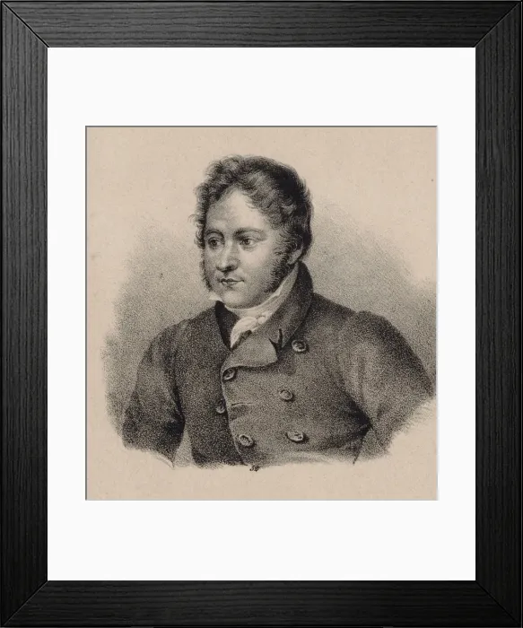 Framed Print : Portrait of the Composer Johann Bernhard Logier (1777-1846). Creator: Anonymous Framed Print : Portrait of the Composer Johann Bernhard Logier (1777-1846). Creator: Anonymous