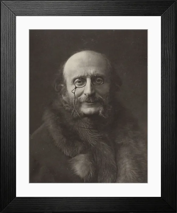 Framed Print : Portrait of Jacques Offenbach (1819-1880). Creator: Anonymous Framed Print : Portrait of Jacques Offenbach (1819-1880). Creator: Anonymous