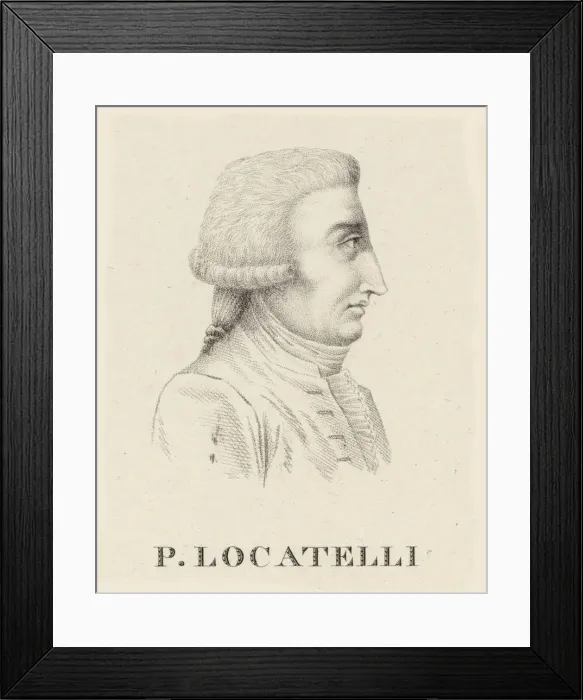 Framed Print : Portrait of the violinist and composer Pietro Antonio Locatelli (1695-1764). Creator: Lambert Framed Print : Portrait of the violinist and composer Pietro Antonio Locatelli (1695-1764). Creator: Lambert