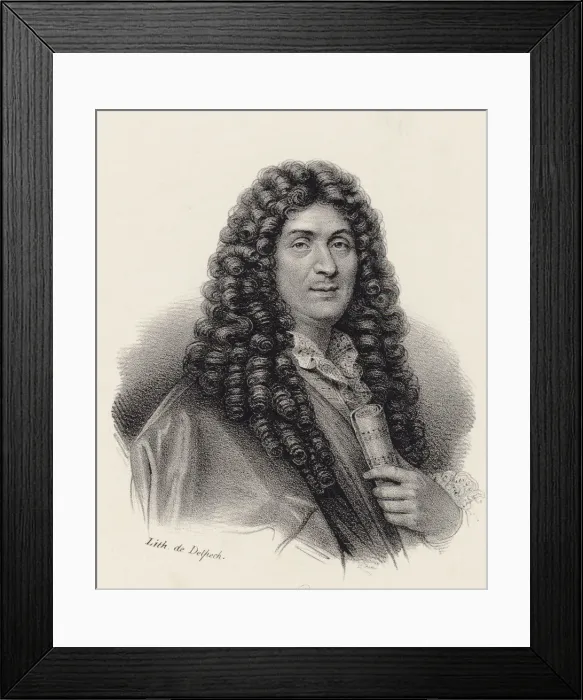 Framed Print : Portrait of the composer Jean-Baptiste Lully (1632-1687) Framed Print : Portrait of the composer Jean-Baptiste Lully (1632-1687)