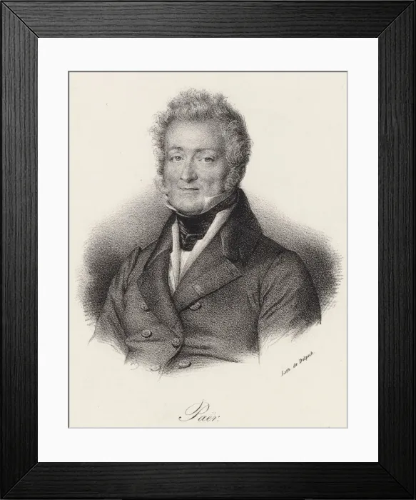 Framed Print : Portrait of the Composer Ferdinando Paer (1771-1839), 1830 Framed Print : Portrait of the Composer Ferdinando Paer (1771-1839), 1830