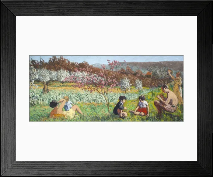 Framed Print : Dans le verger de l Etang-la-Ville. Creator: Roussel, Ker-Xavier (1867-1944) Framed Print : Dans le verger de l Etang-la-Ville. Creator: Roussel, Ker-Xavier (1867-1944)
