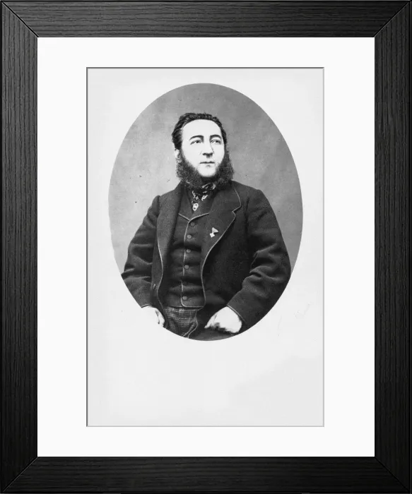 Framed Print : Portrait of the composer Luigi Luzzi (1828-1876). Creator: Anonymous Framed Print : Portrait of the composer Luigi Luzzi (1828-1876). Creator: Anonymous