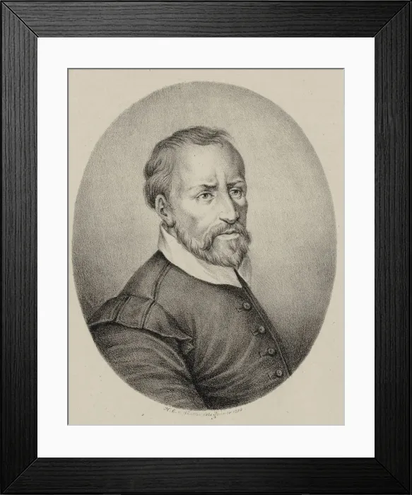 Framed Print : Portrait of the composer Giovanni Pierluigi da Palestrina (1526-1594), 1818. Creator: Winter Framed Print : Portrait of the composer Giovanni Pierluigi da Palestrina (1526-1594), 1818. Creator: Winter