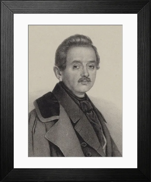 Framed Print : Portrait of the composer Alexei Fyodorovich Lvov (1798-1870). Creator: Anonymous Framed Print : Portrait of the composer Alexei Fyodorovich Lvov (1798-1870). Creator: Anonymous
