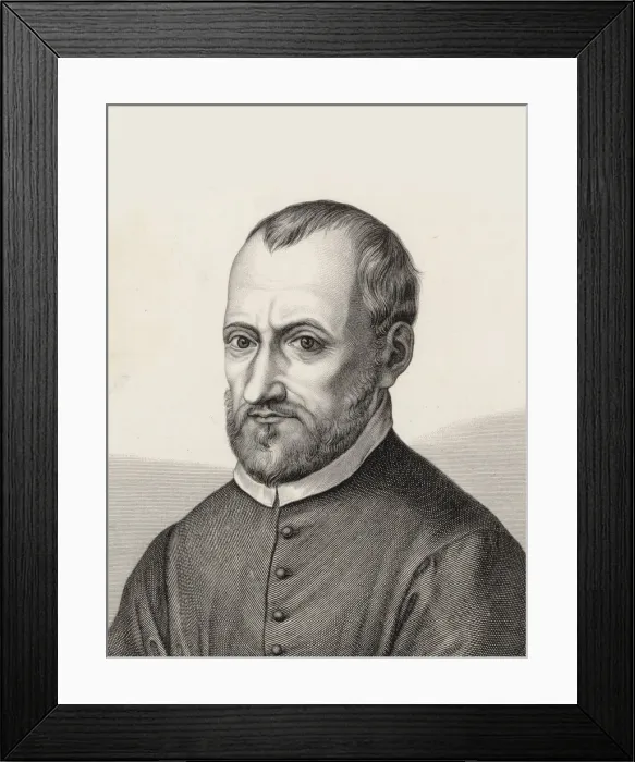 Framed Print : Portrait of the composer Giovanni Pierluigi da Palestrina (1526-1594). Creator: Amsler Framed Print : Portrait of the composer Giovanni Pierluigi da Palestrina (1526-1594). Creator: Amsler