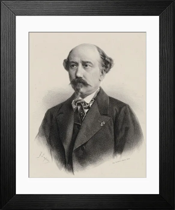 Framed Print : Portrait of the Composer Aime Maillart (1817-1871). Creator: Lafosse, Jean-Baptiste Adolphe Framed Print : Portrait of the Composer Aime Maillart (1817-1871). Creator: Lafosse, Jean-Baptiste Adolphe