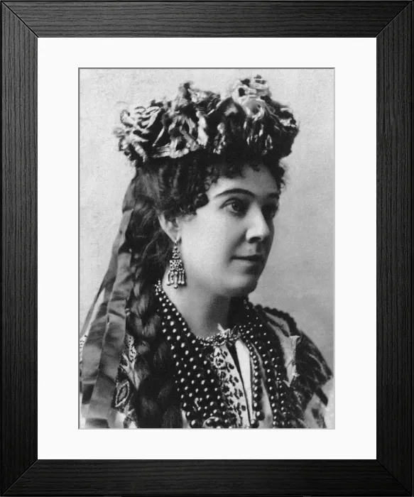 Framed Print : Portrait of Nadezhda Ivanovna Zabela-Vrubel (1868-1913), 1898. Creator: Anonymous Framed Print : Portrait of Nadezhda Ivanovna Zabela-Vrubel (1868-1913), 1898. Creator: Anonymous
