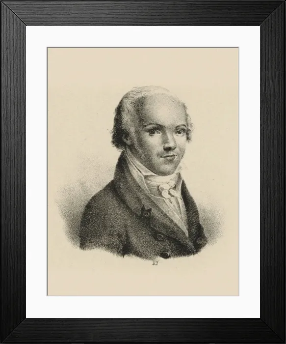 Framed Print : Portrait of the violinist and composer Andreas Romberg (1767-1821), c. 1815. Creator: Anonymous Framed Print : Portrait of the violinist and composer Andreas Romberg (1767-1821), c. 1815. Creator: Anonymous