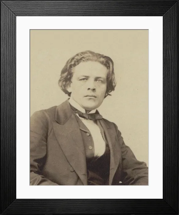 Framed Print : Portrait of the composer Anton Rubinstein (1829-1894), ca 1860-1870. Creator: Desmaisons Framed Print : Portrait of the composer Anton Rubinstein (1829-1894), ca 1860-1870. Creator: Desmaisons