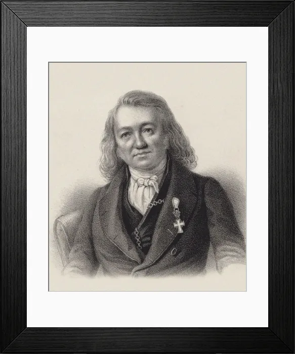 Framed Print : Portrait of the organist and composer Friedrich Schneider (1786-1853), c. 1840. Creator: Anonymous Framed Print : Portrait of the organist and composer Friedrich Schneider (1786-1853), c. 1840. Creator: Anonymous
