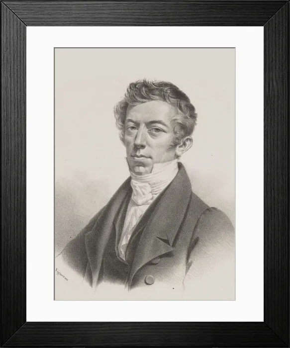 Framed Print : Portrait of pianist and composer Johann Peter Pixis (1788-1874). Creator: Vigneron Framed Print : Portrait of pianist and composer Johann Peter Pixis (1788-1874). Creator: Vigneron