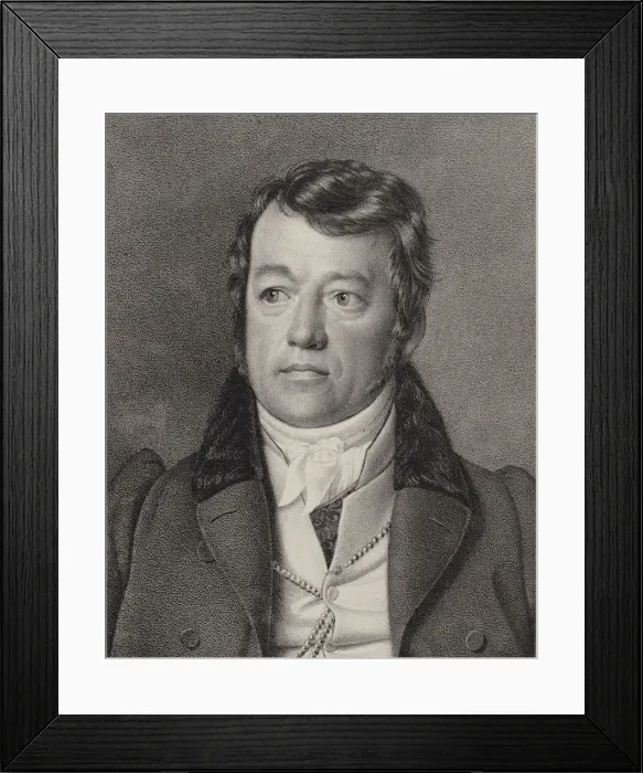Framed Print : Portrait of the organist and composer Friedrich Schneider (1786-1853), c. 1840. Creator: Oldermann Framed Print : Portrait of the organist and composer Friedrich Schneider (1786-1853), c. 1840. Creator: Oldermann