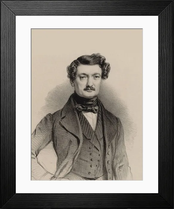 Framed Print : Portrait of the Composer Charles-Francois Plantade (1787-1870), 1850. Creator: Alophe Framed Print : Portrait of the Composer Charles-Francois Plantade (1787-1870), 1850. Creator: Alophe
