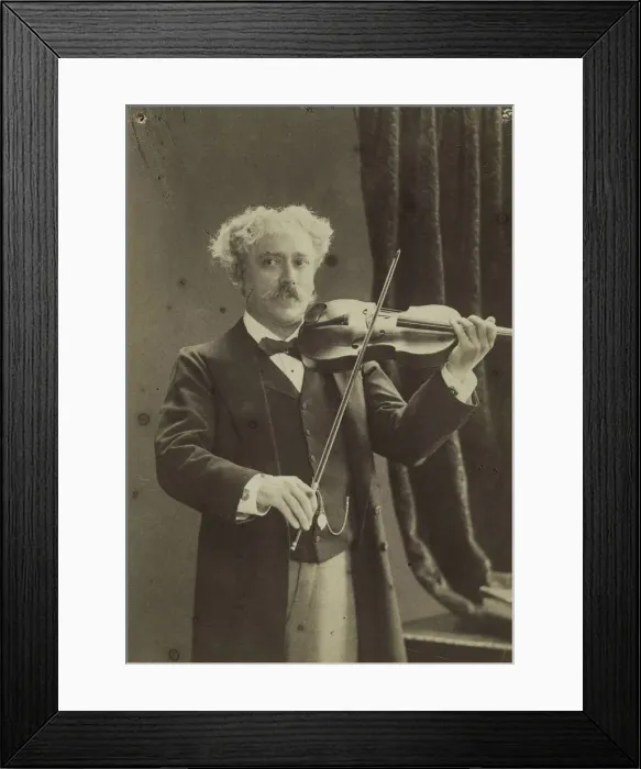 Framed Print : Portrait of the violinist and composer Pablo de Sarasate (1844-1908), c. 1890. Creator: Gerschel